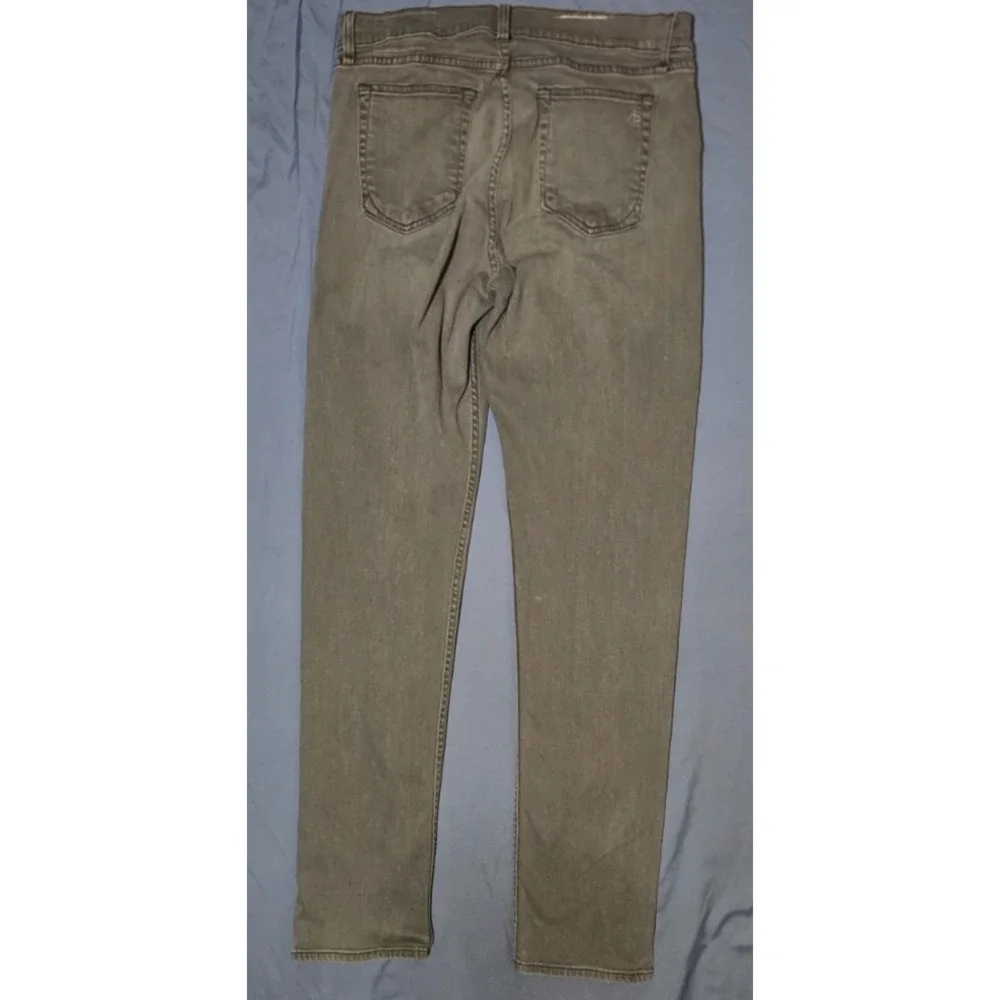 Rag and Bone Jeans Mens 34x34 Gray Iron‎ Denim Fit 2 Slim Leg Button Fly Pants